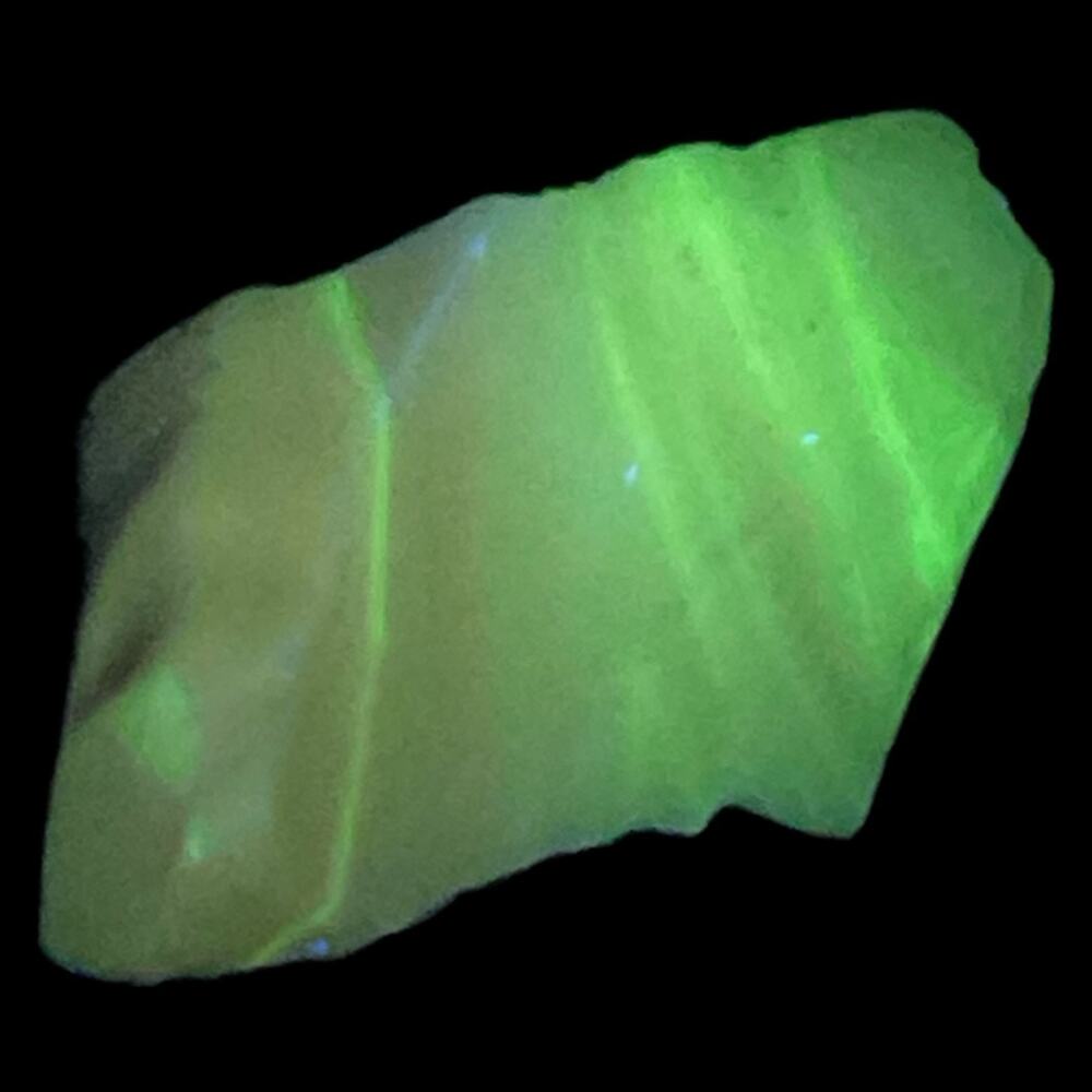 Pink Art Glass Cullet Glowing Manganese Slag Glass #5GL88